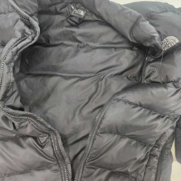 The North Face 550 Down Jacket Boys M 10/12 Black Puffer - Picture 9 of 9